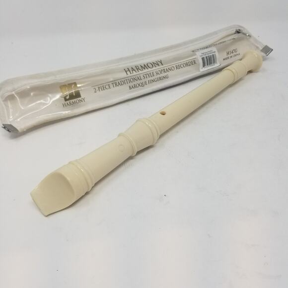 Harmony 2 - Piece Soprano Style Recorder Student Instrument School Light Weight - Picture 7 of 10